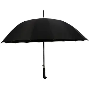 Super forte 27 ''x 16k stile Business ombrello dritto impermeabile antivento ombrello pioggia per adulti tessuto Pongee materiale