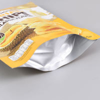 Sachet personnalisé imprimé pour bonbons avec fenêtre, refermable à fermeture éclair, pochette verticale, emballage alimentaire pour bonbons gélifiés, sac en Mylar métallisé