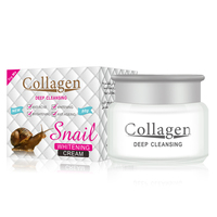 Creme facial para etiqueta privada, soro de loção coreano bb com extrato de colágeno, hidratante em gel para reparação facial, creme de caracol para reparação