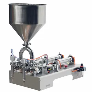 Automatic Small Quantitative Packing Bag Plastic Double Head Paste Filling Machine For 10ml to 5000ml