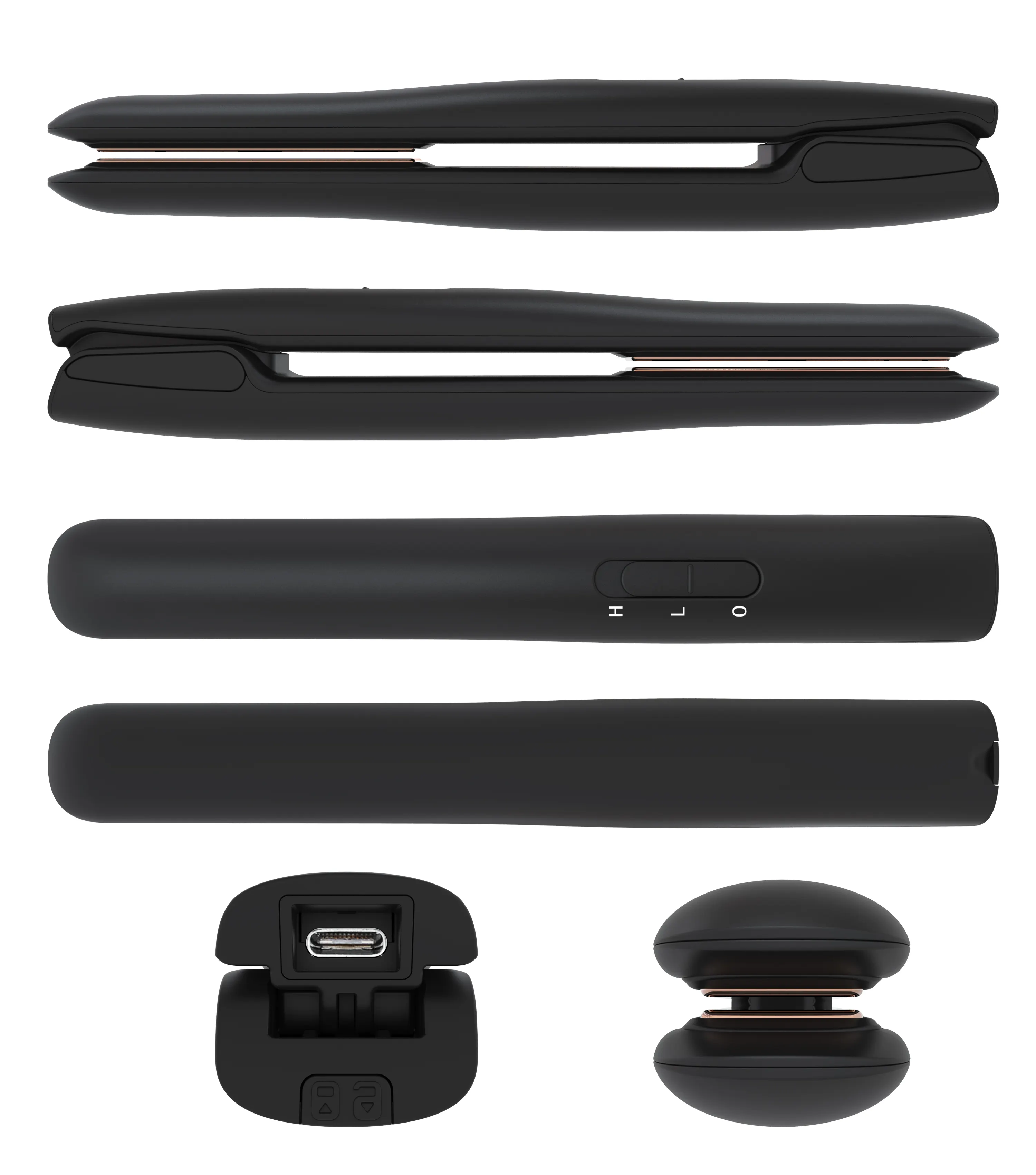 Nuovo modello di fabbrica Mini Travelling USB Wireless piastra per capelli e bigodino ricaricabile ferro piatto senza fili 2 in 1 10W