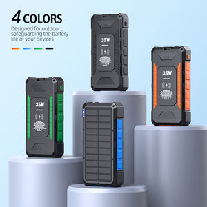 Banque d'alimentation <span class=keywords><strong>solaire</strong></span> portable multifonctionnelle à charge rapide 20000mAh avec charge sans fil - Product Image 2