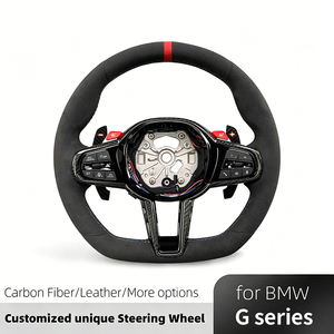 Volante Deportivo de Fibra de Carbono con Botones M1 M2 Personalizados Estilo LCI Plug-and-Play y Levas de Cambio de Fibra de Carbono para BMW G20 G30 G8X F9X - Product Image 2