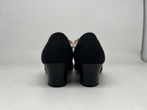 Zapatos de lona negros al por mayor con tacón - Tacones de baile personalizables a granel para estudios de danza y trópeos de teatro OEM/ODM en stock - Product Image 4