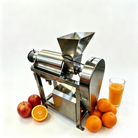 Extractor de Jugos Eléctrico Comercial de Acero Inoxidable Multifuncional de Alta Capacidad, Máquina Exprimidora de Frutas