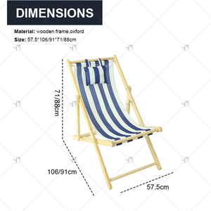 Chaise <span class=keywords><strong>de</strong></span> fête extérieure pour <span class=keywords><strong>jardin</strong></span>, pelouse et piscine <span class=keywords><strong>avec</strong></span> appui-tête Chaise <span class=keywords><strong>de</strong></span> plage pliante portable en bois <span class=keywords><strong>de</strong></span> pin <span class=keywords><strong>avec</strong></span> <span class=keywords><strong>angle</strong></span> <span class=keywords><strong>de</strong></span> dossier réglable - Product Image 3