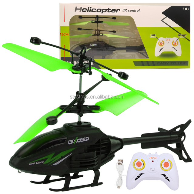 Remote Control Suspension Helicopter Dual Mode Flying Helicopter With Infrared Induction Sensor AirPlane Toy