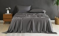 Parure de draps d'été douillets en gros, 100 % fibre de bambou, 300 fils, housse de couette de luxe douce et rafraîchissante