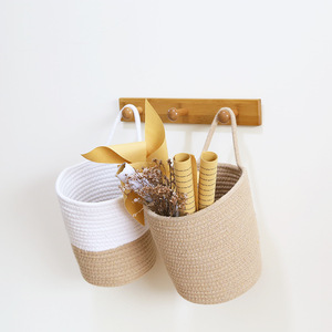Baskets Basket Storage Nuohui Woven Baskets Cotton Rope Basket For Storage Keys Or Cosmetic 18 X 19cm