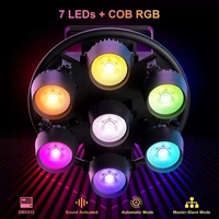 Lámpara de Atmósfera Retro Matrix Light Pro Stage de 7 Ojos RGB COB LED, Control DMX512 de 350W para Discotecas, Estudios y Teatros