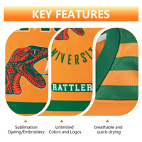 Maillots et pulls de hockey d'équipe sur mesure de haute qualité, respirants, 100 % polyester, imprimés par sublimation