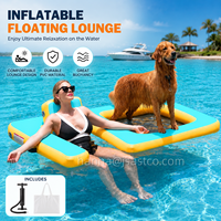Lit flottant gonflable pour chien, hamac aquatique pour adulte, chaise longue, radeau flottant en PVC épais pour piscine et plage