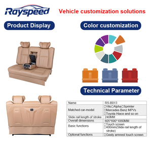 <span class=keywords><strong>Kit</strong></span> de <span class=keywords><strong>cama</strong></span> de asiento Van Aero personalizado con pantalla táctil Geely opcional hecho <span class=keywords><strong>para</strong></span> Vito Sprinter-Material de cuero modelo Alphard - Product Image 3