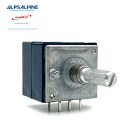 Potentiomètre rotatif ALPS RK27112B002X 50KA*2 27mm, type à axe métallique, à pas progressif