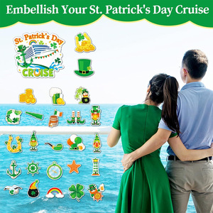 Decoraciones Magnéticas para Puertas de Cruceros del Día de San Patricio, Juego de Protectores de Parachoques de Plástico EVA de Goma de PVC Duradero para Automóviles Pequeños y Cruceros Marítimos - Product Image 2