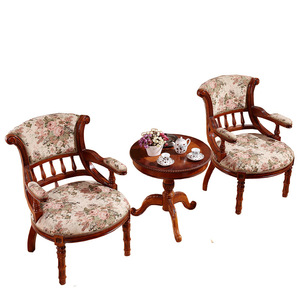 JINS Chaise de salle à manger moderne en bois massif de style européen Chaise d'étude néo-classique avec tissu pour restaurants et tables - Product Image 6