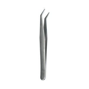 Shinno Stainless Steel Curved Tweezers 10cm Precision Eyelash <b>Tools</b> - Product Image 2