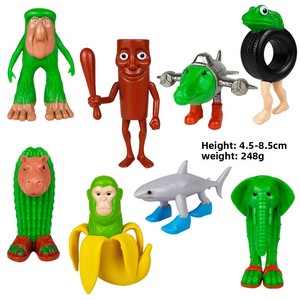 Nouveau modèle de figure transfrontalier <span class=keywords><strong>Ai</strong></span> Shan Hai Jing Tong Tong bâton en bois homme Tralala portant des chaussures poupée requin divertissement sportif - Product Image 6