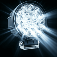 4.5Inch 42W Round LED Work Light IP68 Waterproof 12-48V Auxiliary Driving Lamp Offroad Car Truck Forklift Machinery 2800 Lumens