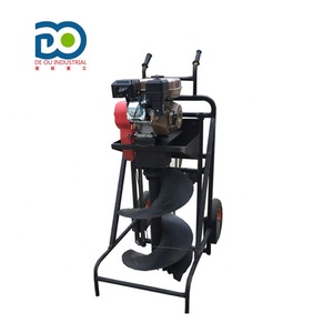 สว่านเจาะดิน DEOU 9HP พร้อมราวจับหรือเครื่องเจาะดินแบบใช้น้ำมันเบนซินพร้อมดอกสว่านขนาด 500 มม. หรือสว่านเจาะดินพร้อมรถเข็น กำลังลดราคา - Product Image 1