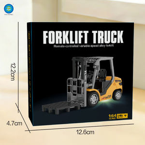 Juego de Montacargas y Camión Volquete de Aleación en Miniatura 1:64 con Control Remoto, Vehículo de Ingeniería, Juguetes de Coches RC con Música y Luces, Aprendizaje STEM - Product Image 4