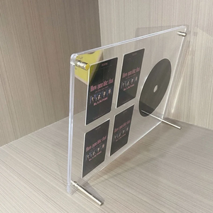 Soporte <span class=keywords><strong>de</strong></span> exhibición <span class=keywords><strong>de</strong></span> <span class=keywords><strong>álbum</strong></span> <span class=keywords><strong>de</strong></span> photocard <span class=keywords><strong>de</strong></span> acrílico transparente a medida con soporte <span class=keywords><strong>de</strong></span> marco <span class=keywords><strong>de</strong></span> CD Lucite <span class=keywords><strong>de</strong></span> perno cromado - Product Image 2