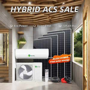 Aire Acondicionado Solar de 12000 BTU, 1 Tonelada, Energía Híbrida, WiFi, APP, con Paneles, HF-ACDC12k, Aire Acondicionado Solar HF-ACDC12k HF- - Product Image 4