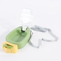 Bouteille d'eau portable pour animaux de compagnie de 450 ml avec gamelle intégrée, abreuvoir anti-fuite pour chien et chat pour les voyages, la randonnée et la promenade