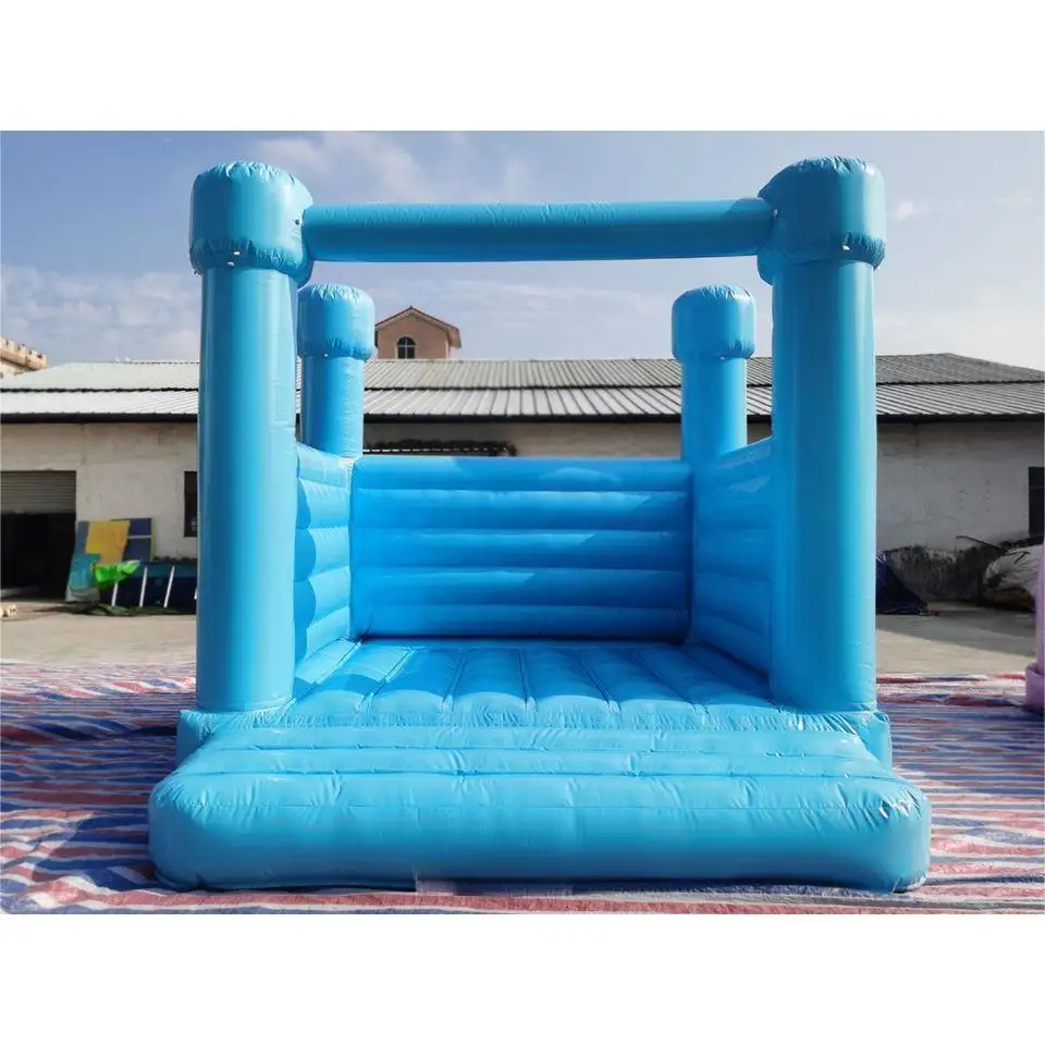 Castillo hinchable de grado comercial para niños, castillo hinchable blanco de 4x4m, certificado por EN14960, de la fábrica de China