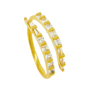 Impresionantes Anillos de Plata de Ley 925, Joyería para Mujer, Circonita Cúbica 5A 8A, Chapado en Rodio, Joyería Fina de Moda, Anillos de Boda - Product Image 2