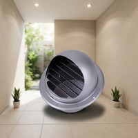 Couvercle d'évacuation de ventilation mural en acier inoxydable étanche pour cuisine et hôpital, installation facile, modèle HONGSHENGTAI FYM-YG, garantie 2 ans