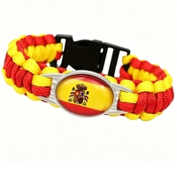 Bracelet en paracorde personnalisé avec le drapeau national somalien, bracelet de survie tissé à la main pour souvenir touristique et cadeau de la Journée nationale