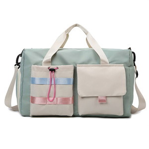Borsa da Viaggio Leggera in Nylon Resistente all'Acqua, Borsa Sportiva Pieghevole per <span class=keywords><strong>Palestra</strong></span>, Bagaglio a Mano per Weekend, Personalizzabile OEM - Product Image 5