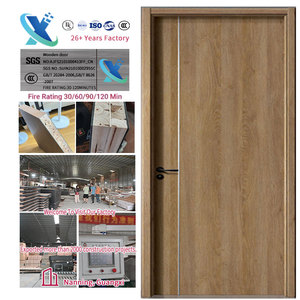 Oem Huisbedrijf Deur Beveiliging Fabrikant Waterdicht Hotel Slaapkamer Woonkamer Interieur Brandwerende Houten Buitendeuren - Product Image 4