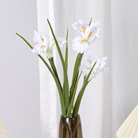 Fabricant de fleurs d'iris, vente en gros de fleurs d'iris artificielles de haute qualité, échantillon gratuit, décoration de mariage, aménagement paysager, jardin, iris