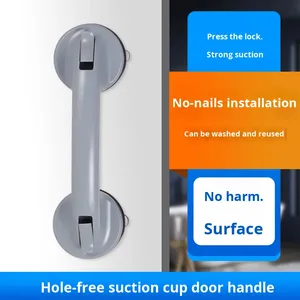 21CM Shower <strong>Grab</strong> Bar Shower Handle Shower <strong>Rail</strong> for Seniors Bathroom <strong>Suction</strong> Cup Safety Grip Removable No Drill Waterproof Black - Product Image 5