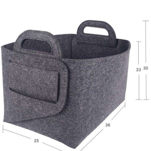 Panier de rangement pliable en feutre, portable, durable, multifonctionnel, moderne et écologique pour la maison, usage quotidien, gain de place - Product Image 3