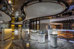 Luxury Customized LED Lights <b>Display</b> <b>Cabinets</b> Showcase Furniture for Jewelry Store Interior Design Custom Jewelry Shop Showcases - Product Image 4