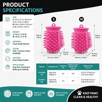 Tasse de nettoyage pour pattes d'animaux en silicone OEM – Nettoyeur de pattes pour chien doux, portable et hygiénique pour la maison, les voyages et les salons de toilettage