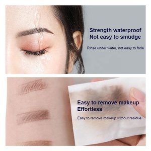 Kit de pochoirs pour sourcils, vente en gros, nouveauté, 12 pochoirs pour sourcils, kit de mise en forme, kit de pochoirs pour sourcils en une étape, <span class=keywords><strong>pochoir</strong></span> pour sourcils imperméable, sur les sourcils, la ligne des cheveux - Product Image 3