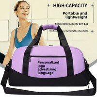 Mode femme léger Oxford Fitness sac fermeture éclair transfrontalière grande capacité sport Yoga sac à main/voyage bagage sac