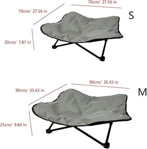 Gấp khung kim loại ngoài trời cao không thấm nước cắm trại lớn lên võng giường con chó - Product Image 6