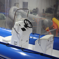 ZHENBO 550 bateau à côtes gonflable avec moteur hors-bord Hypalon semi-rigide pour la pêche sauvetage loisirs matériau PVC en fibre de verre Durable