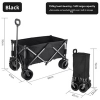 Table pliante en métal pour camping-car, chariot de pique-nique extra-large, chariot à pousser pour petite remorque