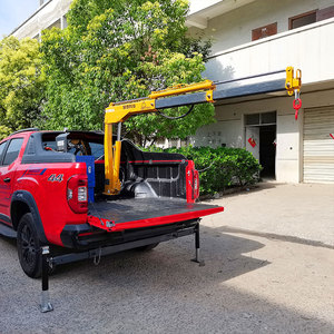 0.8 טון מכירות טון מכונת רכוב מיני נייד מעלית ניידת מעלית טנדר העגור משאית מנוף - Product Image 6