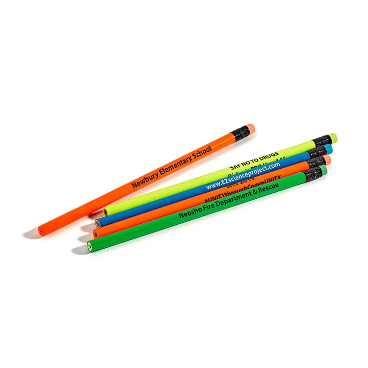 S&J Promotional Hospital School Office Customized HB Colored Durable Personalized Imprinted Wholesale Non-toxic Wood Pencil