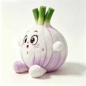 Juguetes de Peluche Personalizados con Temática de Vegetales, Animales de Peluche Suaves, Decoración de Habitación Adorable, Peluche con Temática Morada y Blanca - Product Image 3