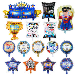 9 pièces/ensemble meilleur <span class=keywords><strong>papa</strong></span> trophée espagnol heureux fête des pères feuille ballons fête des mères fête décoration Latex Air hélium Globos cadeaux - Product Image 3