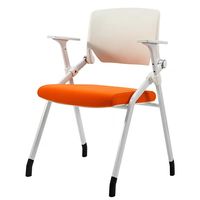 Chaise de conférence pliable pour la formation et le bureau, design moderne, structure en métal, chaise de réunion