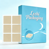 Boîte d'emballage en carton blanc pour patchs de sommeil imprimés mat de haute qualité